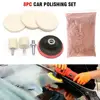 8Pcs/Set 4 OZ Cerium Oxide Powder Watch Glass Screen Windows Polishing Kit Cleaning Scratch Removal Polishing Backing Pad 3