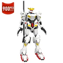 

Moc Anime Figures Gundamed Barbatos Robot Mobile Suit Building Blocks Highly Restored Mecha Model Bricks Diy Toys for Children