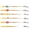 Dental Endodontic Gold Flexible Rotary Files Nickel Titainium Golden Engine Use Files SX-F3 Dentistry Tools 25mm 2