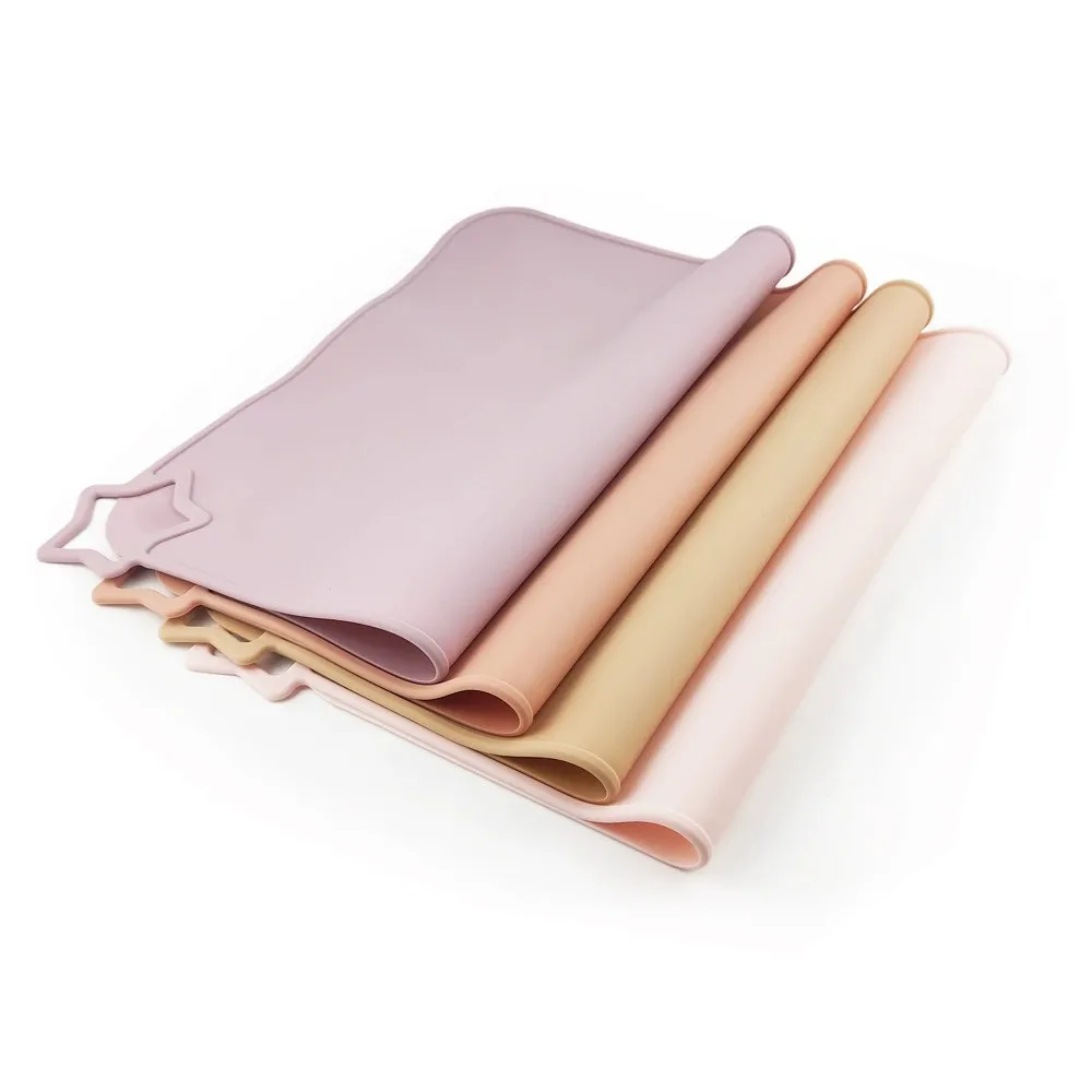 1PCS Silicone Placemats Children Infants Food Grade Feeding Table Mats Food Grade Anti-scalding Anti-slip Mats