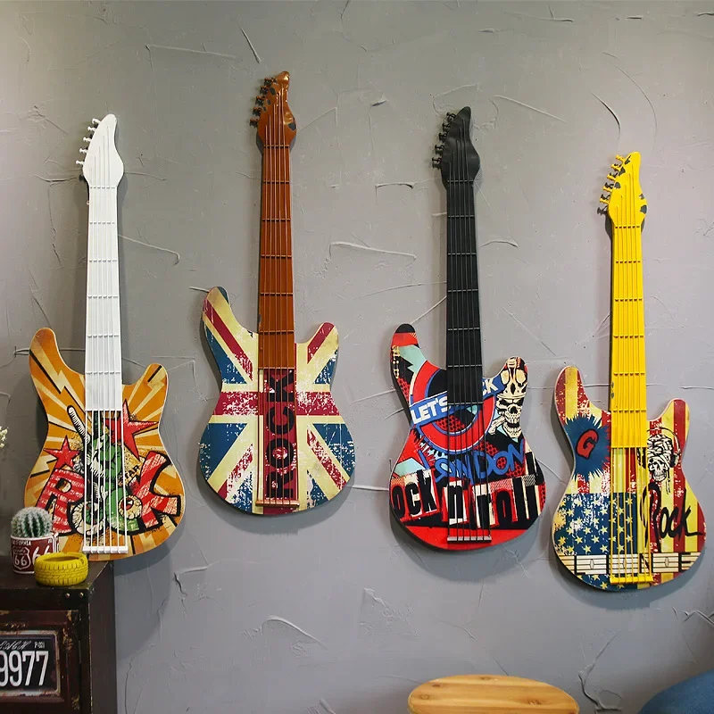 

American Style Room Decoration Guitar Wall Decoration Creative Decoration Aesthetic Room Decor Modern Simplicity Hanging Decor