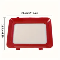 Durable 1-Pack Reusable Food Storage Trays - Plastic Kitchen Organization and Restaurant Use - Fridge Replacement Storage Boxes 2