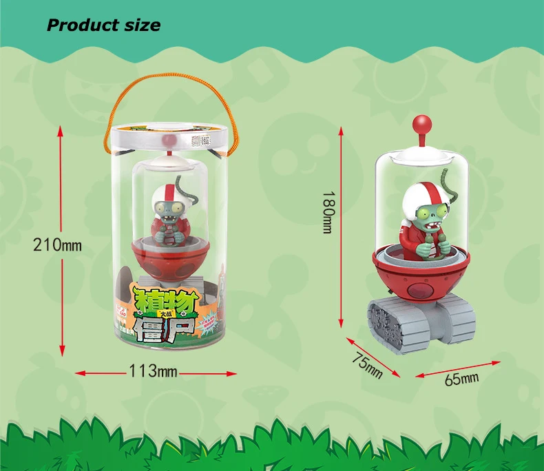 Plants vs Zombies 2 Electromagnetic Shield Zombie Action Figures