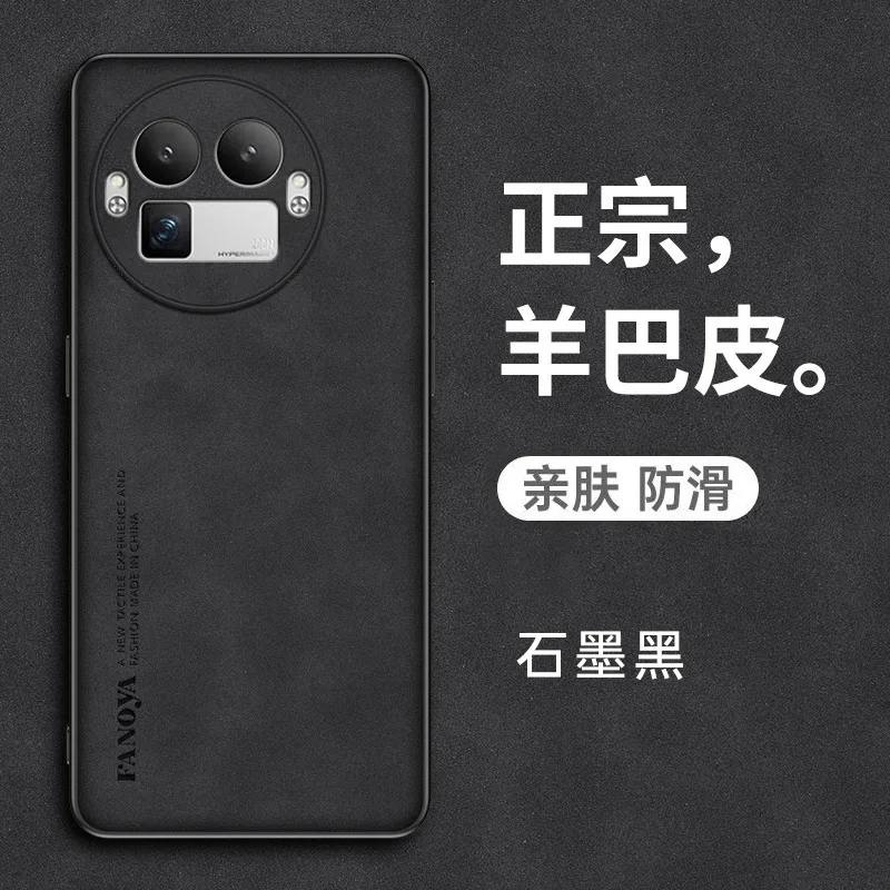 Luxury Skinsheep Leather Shockproof Silicone Bumper Matte Case with Camera Protection