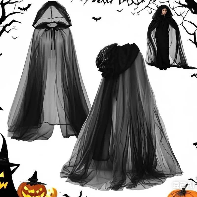 Halloween Cape Silver 80cm main image 0