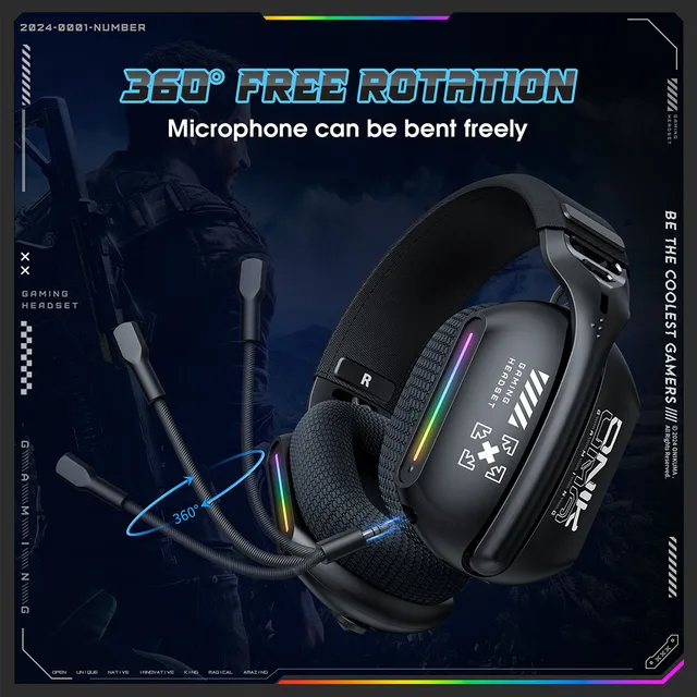 ONIKUMA 3-in-1 Wireless Gaming Headset 3