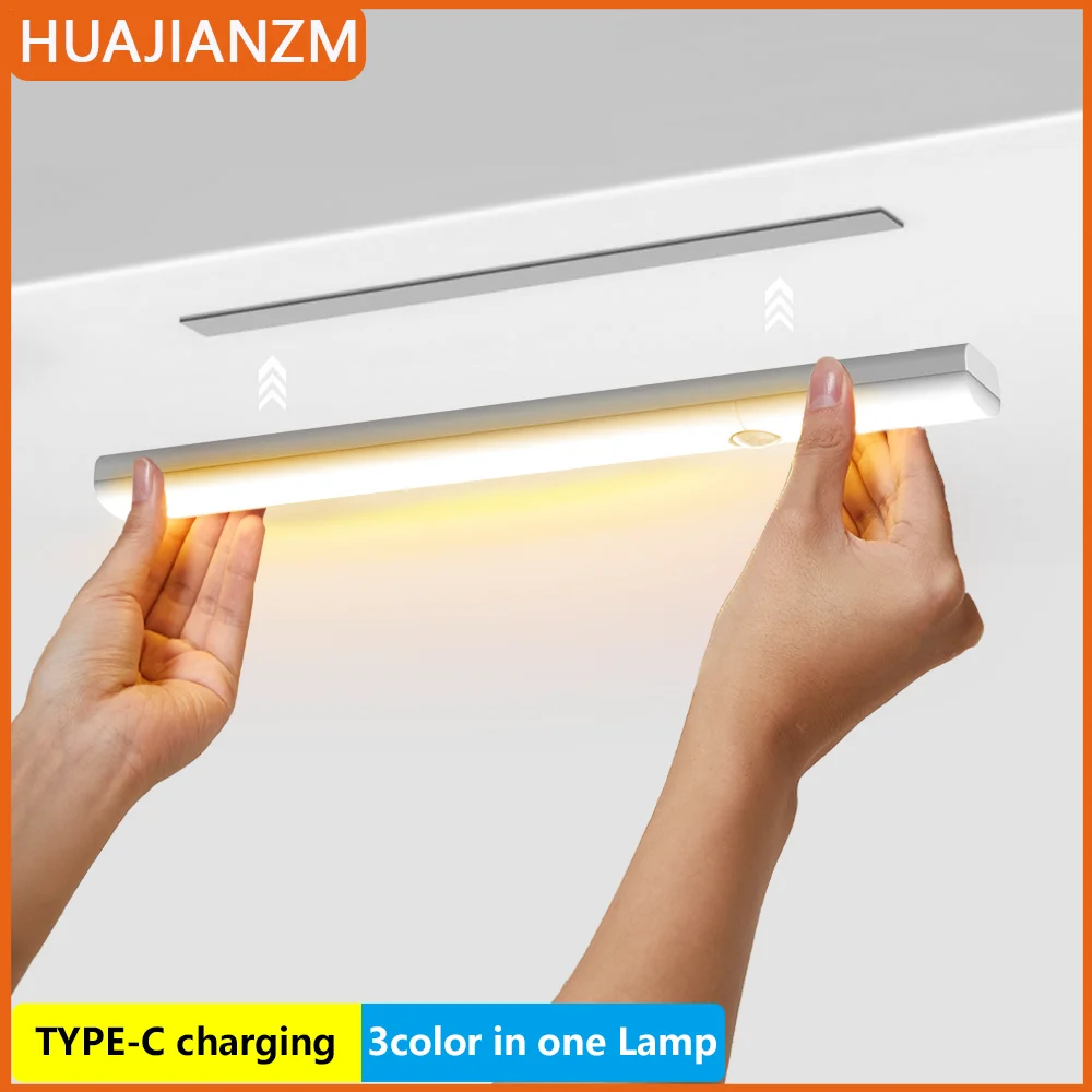 Motion Sensor Light Night Light Type C Rechargeable Lights Cabinet ...