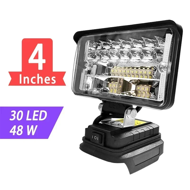 Portable LED Work Light For Makita 3/4/5/8inch Battery Light Outdoor Camping Repairing Emergency Lighting Without Batteries portable work lights portable work light