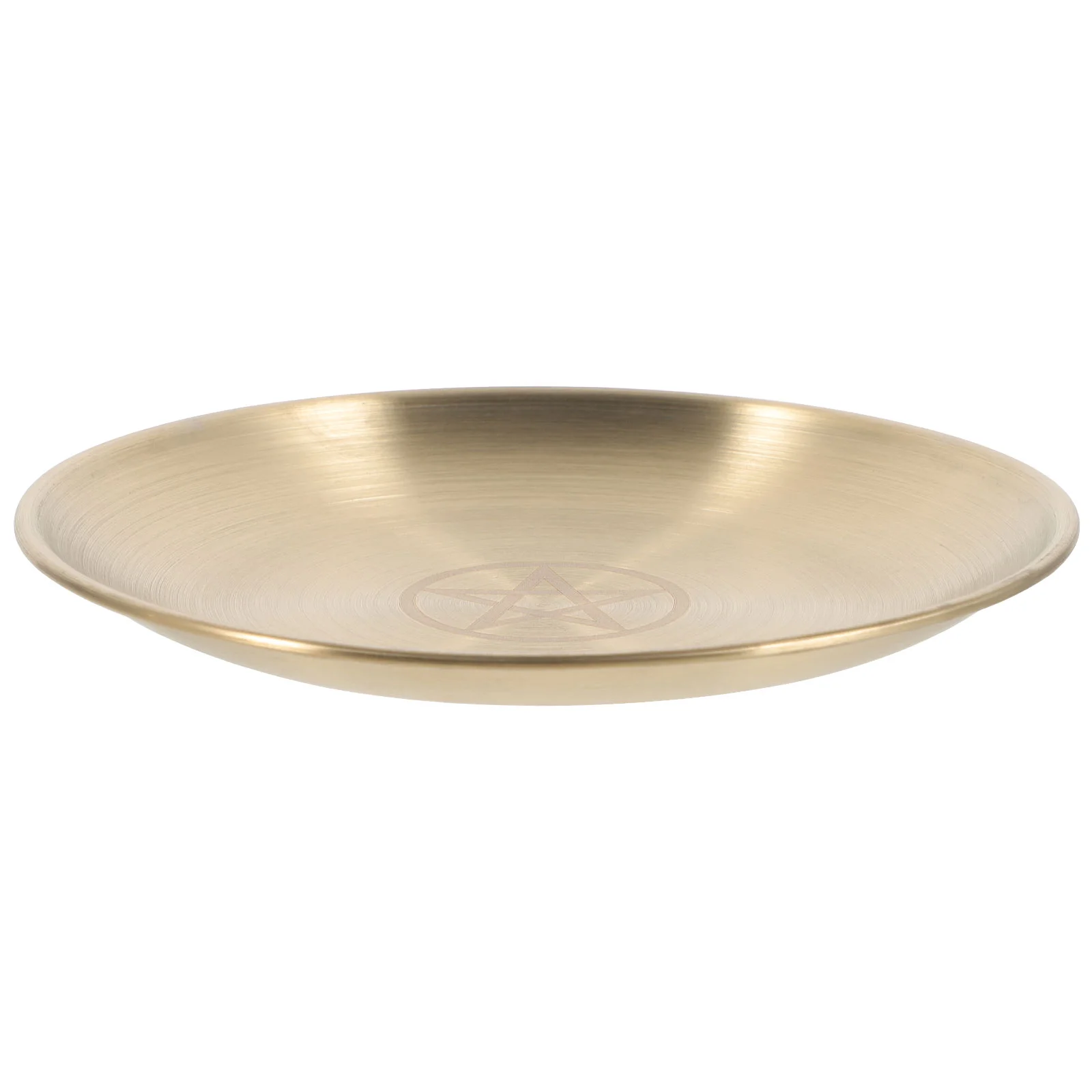 

Pentacle Three Phase Moon Gold Disk Altar Tray Key for Entryway Arrangement