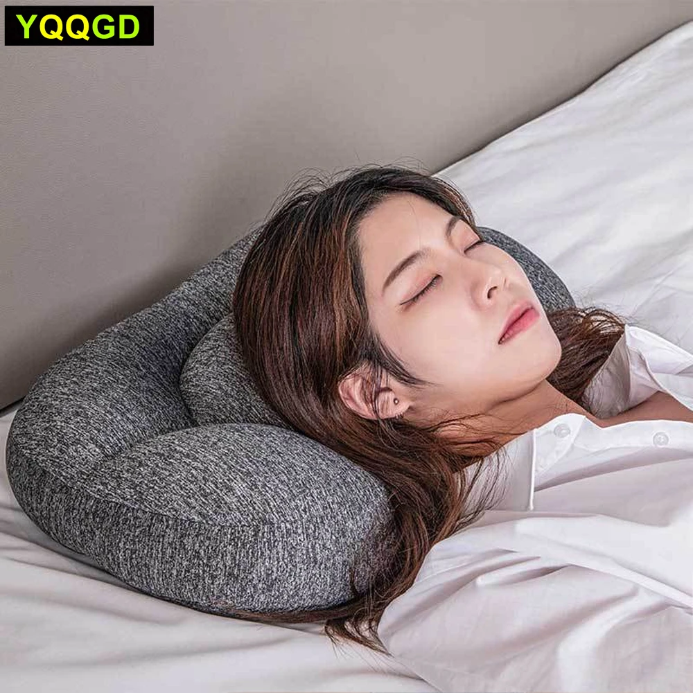 Body Massager All-round Sleep Pillow Neck Massager Sleeping Memory Foam Egg Shaped Head Massage Cushion Head Massager Health