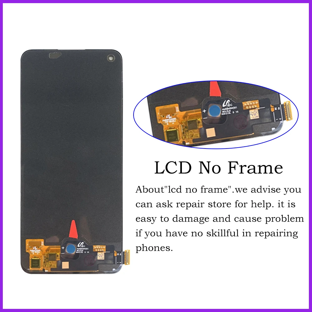 DISPLAY FRAME OLED PER OPPO RENO 8 5G CPH2359 Pgbm10 Touch Screen Schermo Vetro 7424617560574