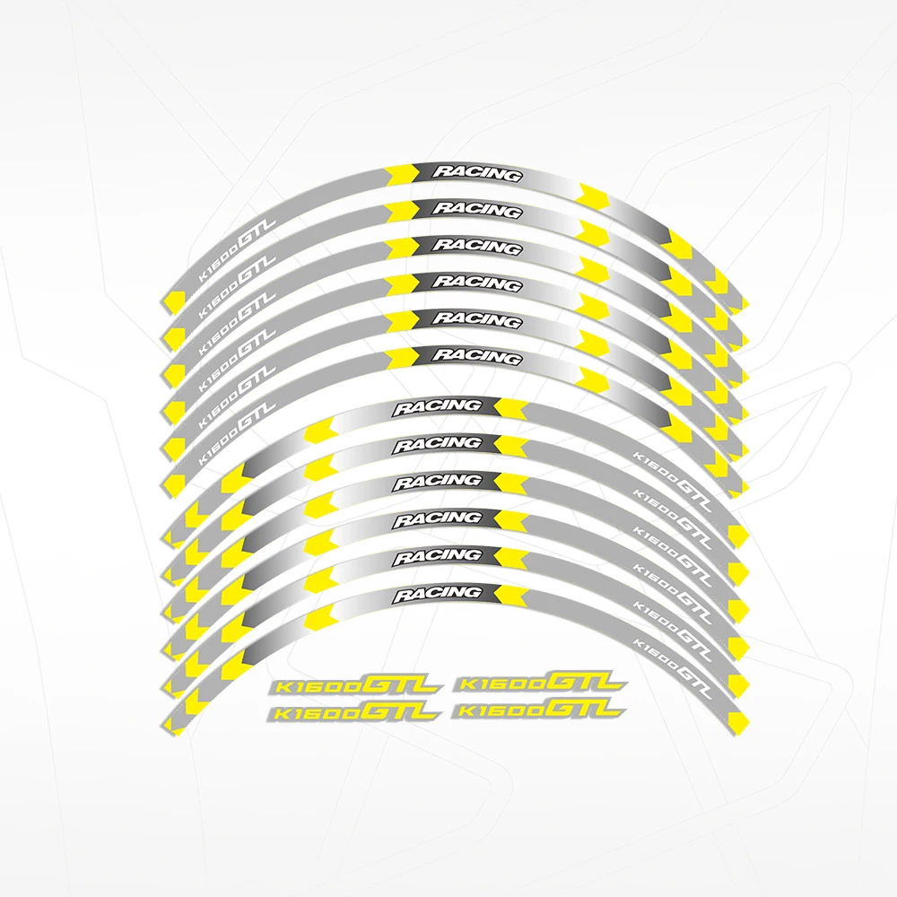 Motorcycle Accessories Reflective Rim Stripe Tape - Waterproof Decorative Wheel Decals