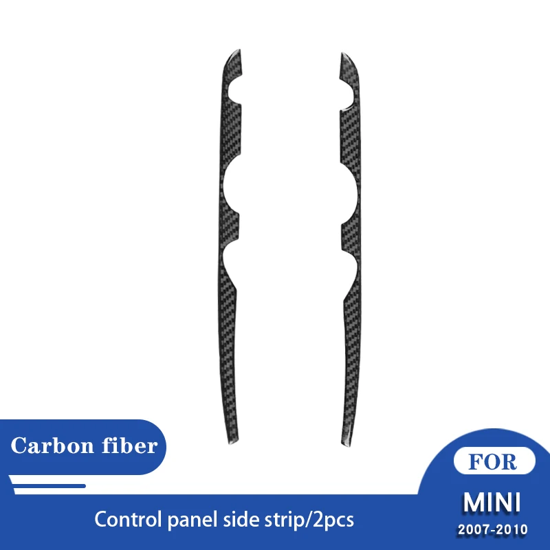 Pegatinas De Fibra De Carbono Real Para Mini Cooper Hardtop R56 Clubman R55 Convertibile R57, Accessori De Cambio De Marchas Par
