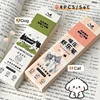 4PCS/Set Cute Dog Gel Pen Tongue Pulling Gel Ink, Cat Design, 0.5MM Black Neutral Pen Quick Dry Stationery New 6