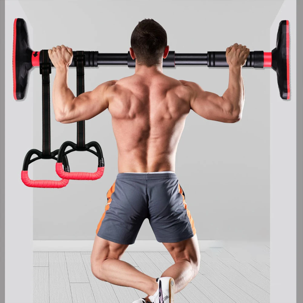 Doorway Pull Up Bar Chin Up Bar Fits 25.3-40in Door Frames Exercise Single Adjustable Length for Strength Training Home Gym doorway pull up bar gym pull accessories