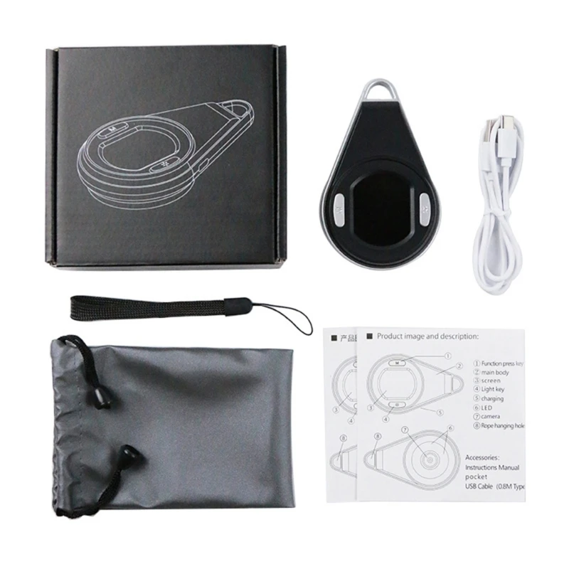 

Pocket Micro 60X-100X LED Lighted Microscope Handheld Magnifier Rechargeable lluminated Glass