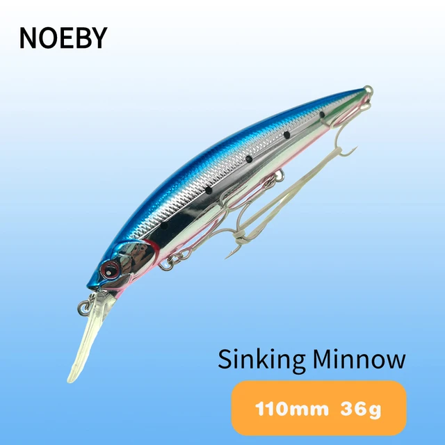 Noeby Minnow Fishing Lure 110s 19g 110f 19g 130f 23g Casting Wobblers  Jerkbait Artificial Hard Bait For Saltwater Fishing Lures - Fishing Lures -  AliExpress