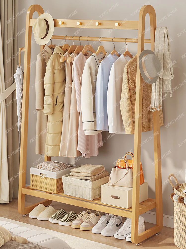 

Tailstock Put Clothes Fantastic Product Household Coat Rack Solid Wood Vertical Temporary Storage at Night