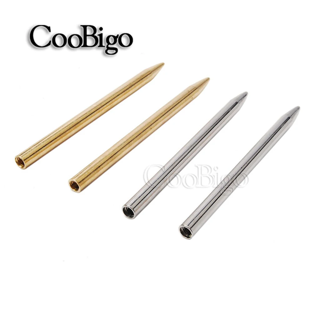 Weaving Bracelet Crochet Tools Paracord Needle Screw Thread Shaft Tip Stitch Fid Lacing Knit DIY Accessories Steel 2pcs