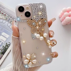 Luxury Fashion Glitter Shine Handwork Phone Case for Huawei P50Pro (Butterfly)