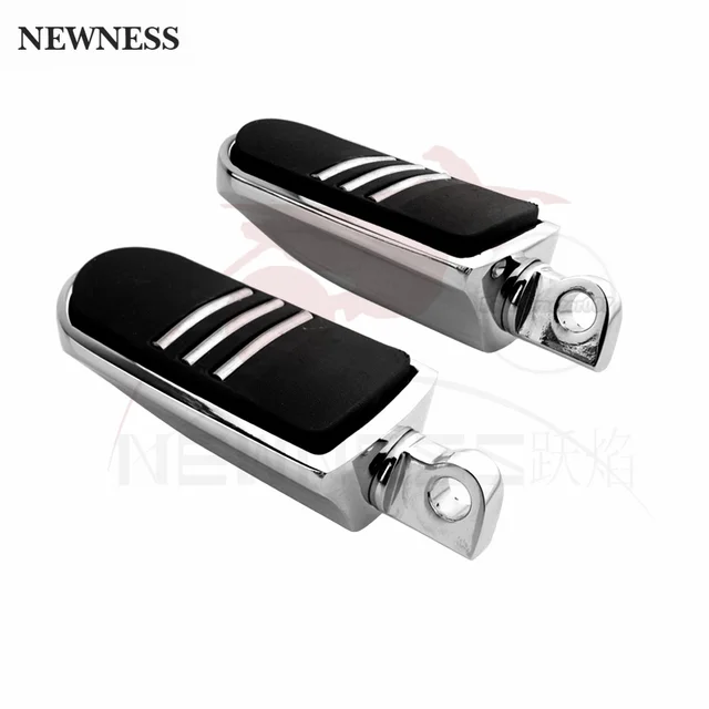 Black Motorcycle Pegs Highway Foot Pegs For Harley Dyna, Super Glide, Low Rider - Black Aluminum With Rubber Harley Davidson Dyna Foot Pegs - Foto 11