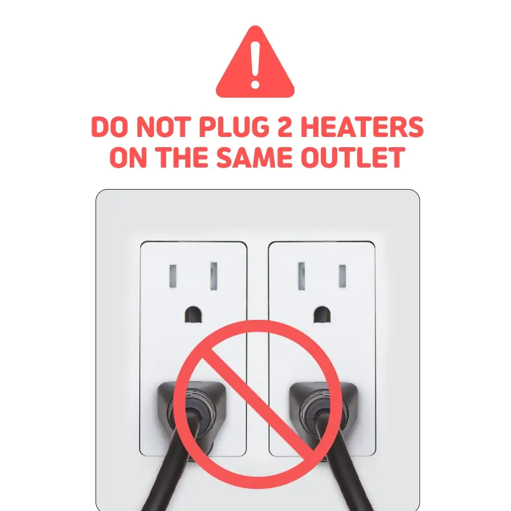 1300W Titanium Fully Submersible Portable Electric Immersion Water Heater 100% Waterproof Built-in Thermostat Auto Shutoff