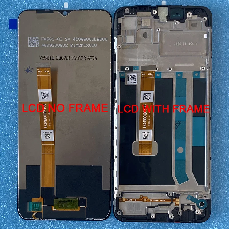 

6,52 Оригинальный ЖК-дисплей для Oppo A15S CPH2179 экран + Сенсорная панель экран дигитайзер с рамкой для OPPO A15 A35 4G ЖК-дисплей