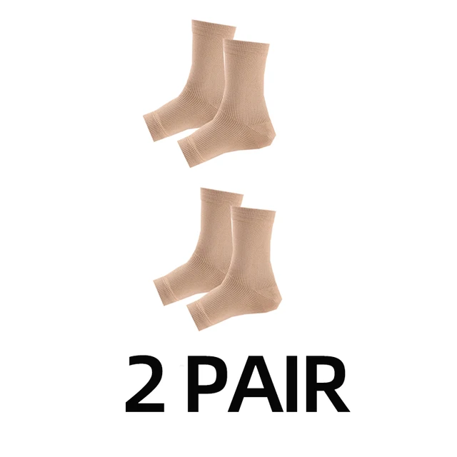 Men Women Sports Socks Foot Angel Anti Fatigue Outerdoor Compression Breatheable Foot Sleeve Support Socks Brace Sock 2 pair