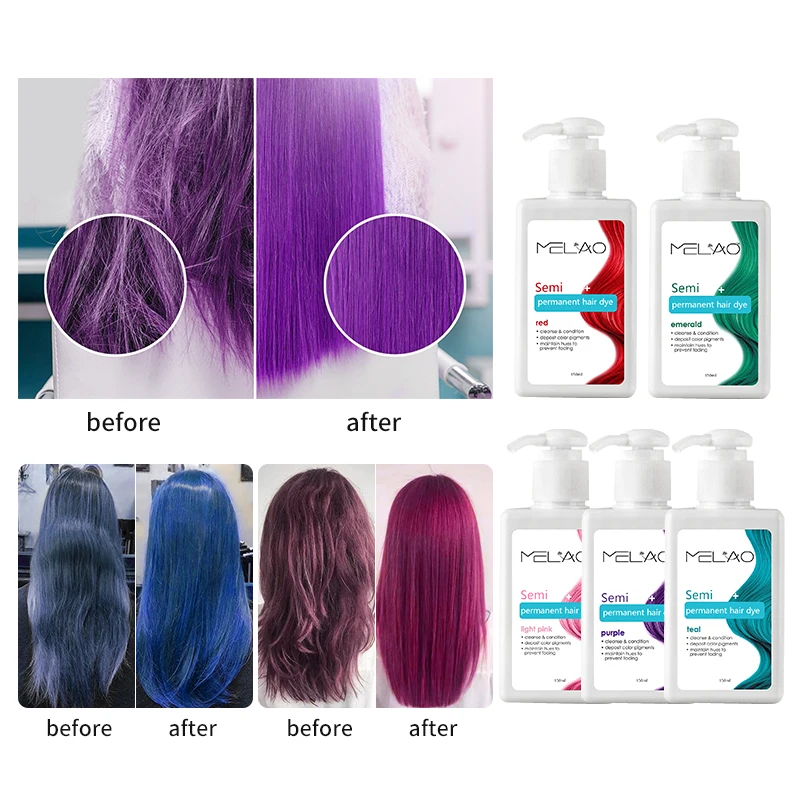 

MELAO Hair Color Depositing Conditioner Only Colour Enhance Hair Dye Protection No Odor Irritation Suitable For Sensitive Scalp