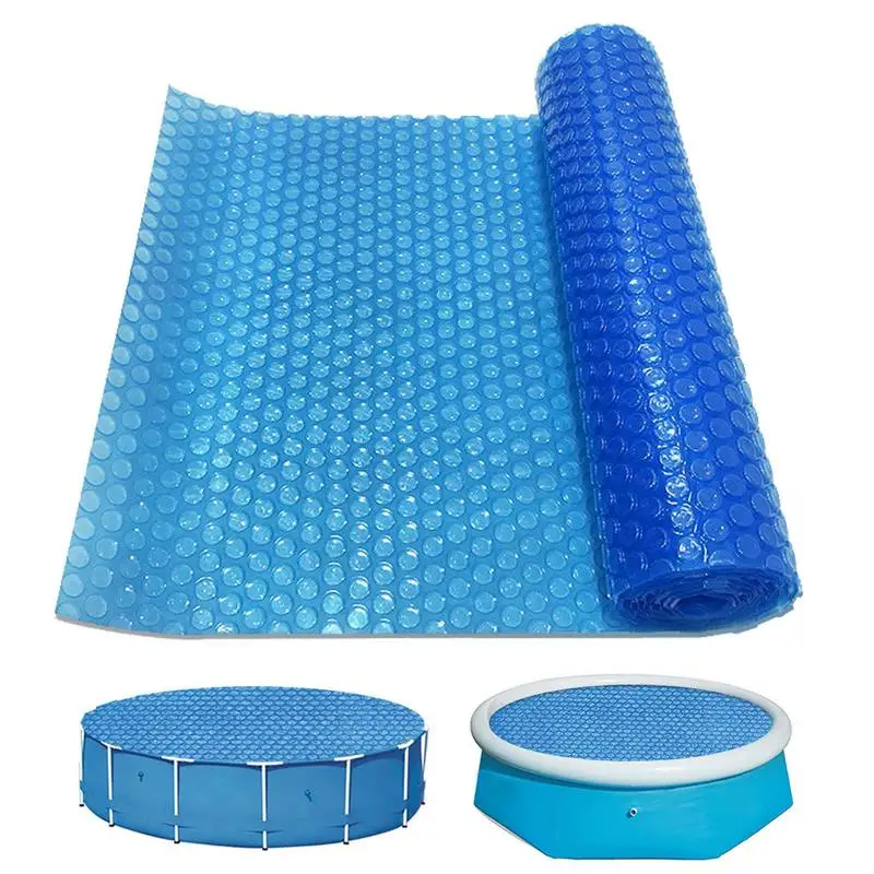 Swimming Pool Cover Solar Pool Protection Cover Rectangle Insulated Bubble Pool Heating Cover UV-resistant Solar Blanket Swimming Pools