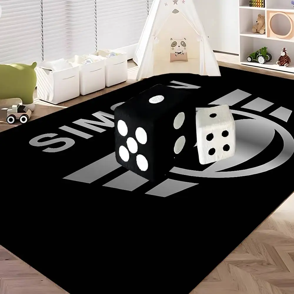 모터사이클 S-심슨스 주방 매트 저렴한 미끄럼 방지 모던 거실 발코니 프린트 모던 홈 데코