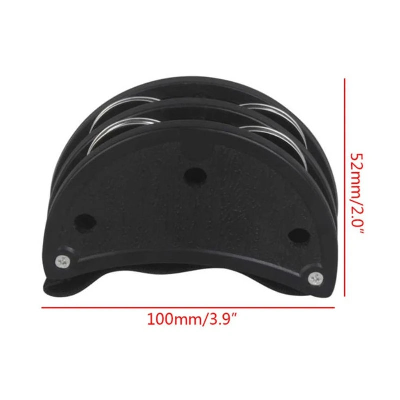 Foot Drum with Steel Bells Musical Instrument for Concert Party Drum Foot Tambourine Shaker Percussion Pedal