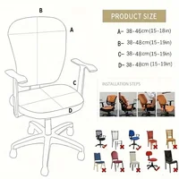 2Pcs/Set High Elastic Plaid Velvet Office Chair Covers Thicken Computer Spandex Split Seat Cover Armchair Cover Home Textile 2