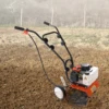 Gas Powered Garden Tiller Cultivator 43cc 2-Cycle Engine Scarifier Adjustable Height 0-3.94” 4