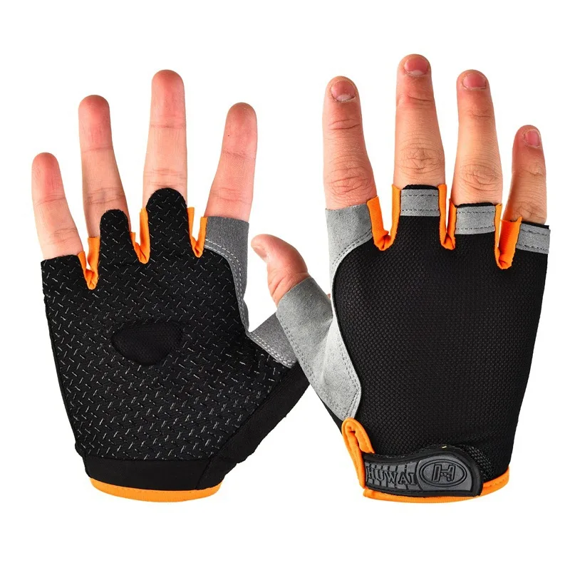 Half Finger Outdoor Cycling Anti Slip Anti Sweat Men Women Half Finger Gloves Breathable Anti Shock Sports Gloves 6