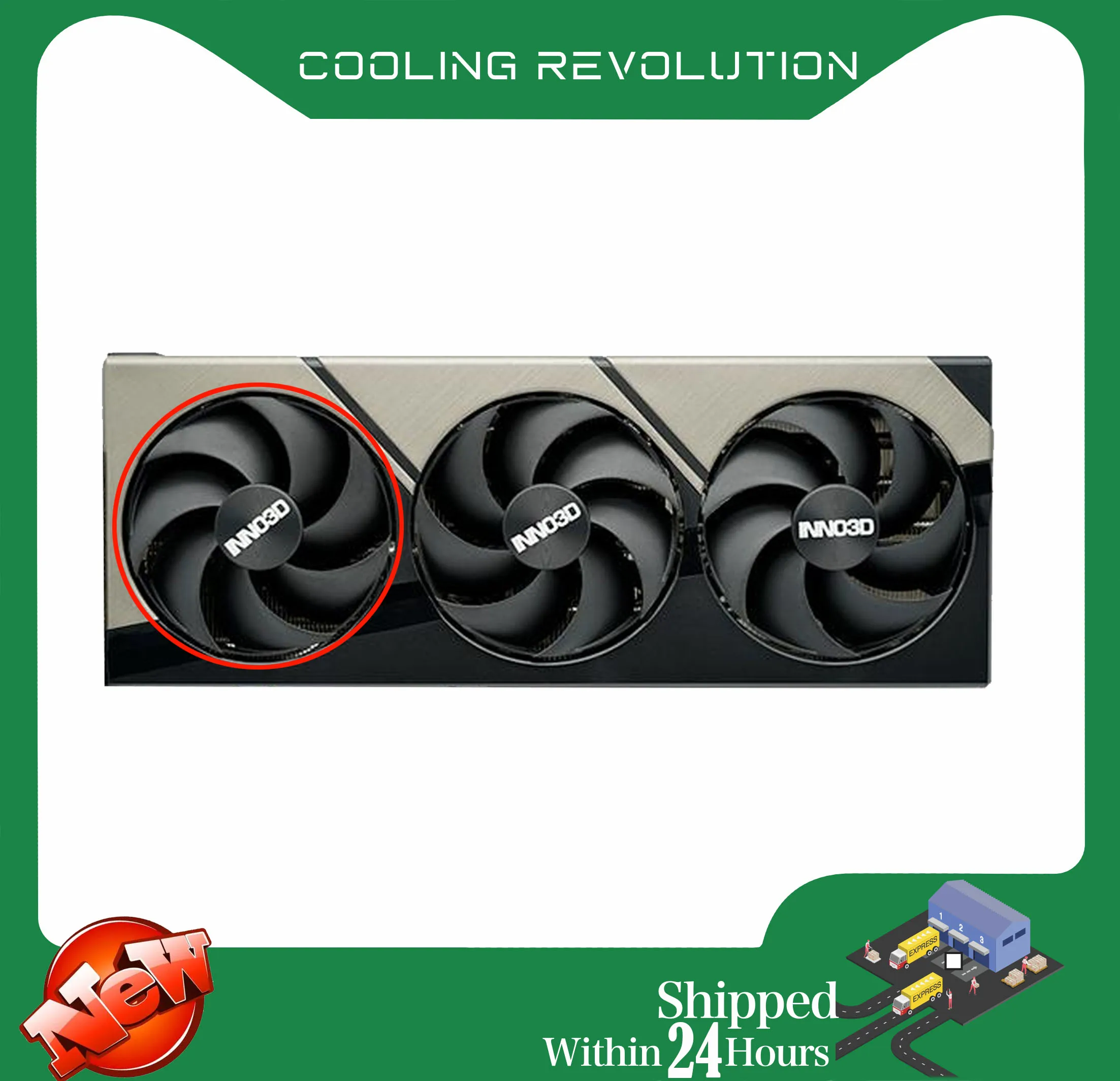 Ventilador de Placa Gráfica 98 mm Fd10020m12d Inno3d Geforce Rtx 4090 x3 Ventilador oc - Imagem 4
