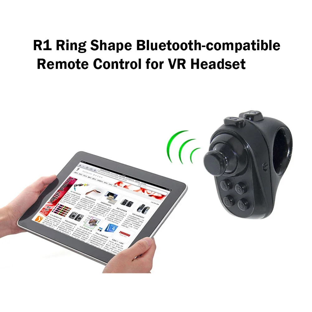 R1 Ring Shape Remote Control Bluetooth-compatible 4.0 Wireless Gamepad For iPhone Android Phone VR Headset Game Joystick