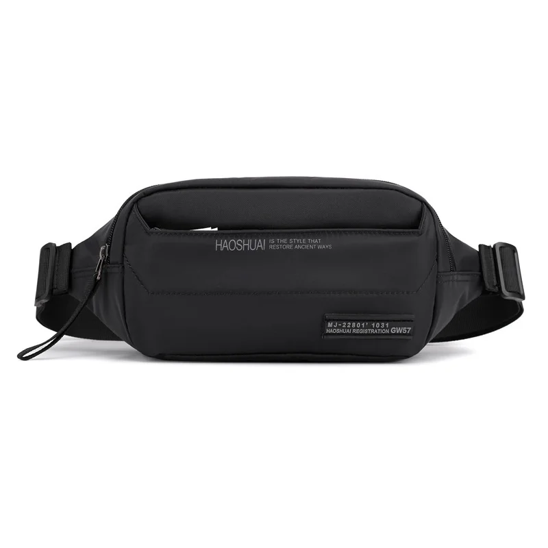 

Men Nylon New Fanny Pack Hip Bag Travel Sling Chest Multi-Pocket Fashion Money Purse Pouch Bum Waist Belt Bags