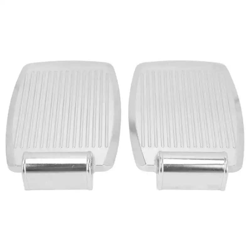 2Pcs Aluminum Alloy Wheelchair Footplate Foot Pedal Striped Texture Slip Resistant Wheelchair Footrest Accessories for Elderly 3