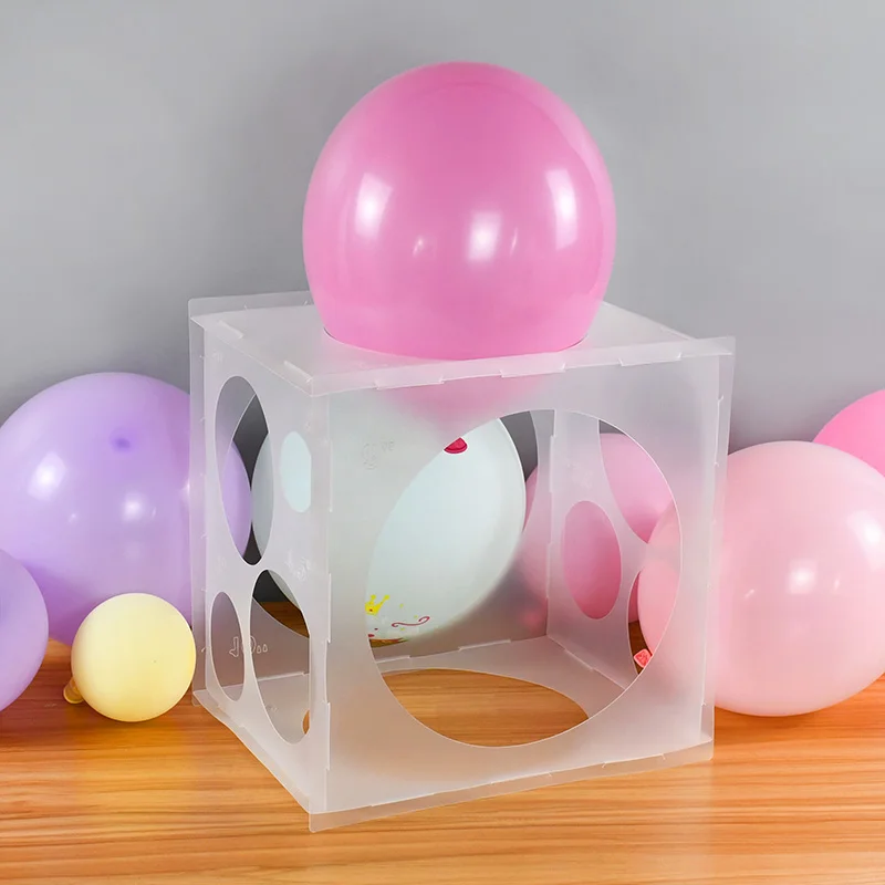 Balloon Sizer Box Cube 11 Holes Balloon Size Tool Durable Household for New  Year Thanksgiving Birthday Party Easter Engagement - AliExpress