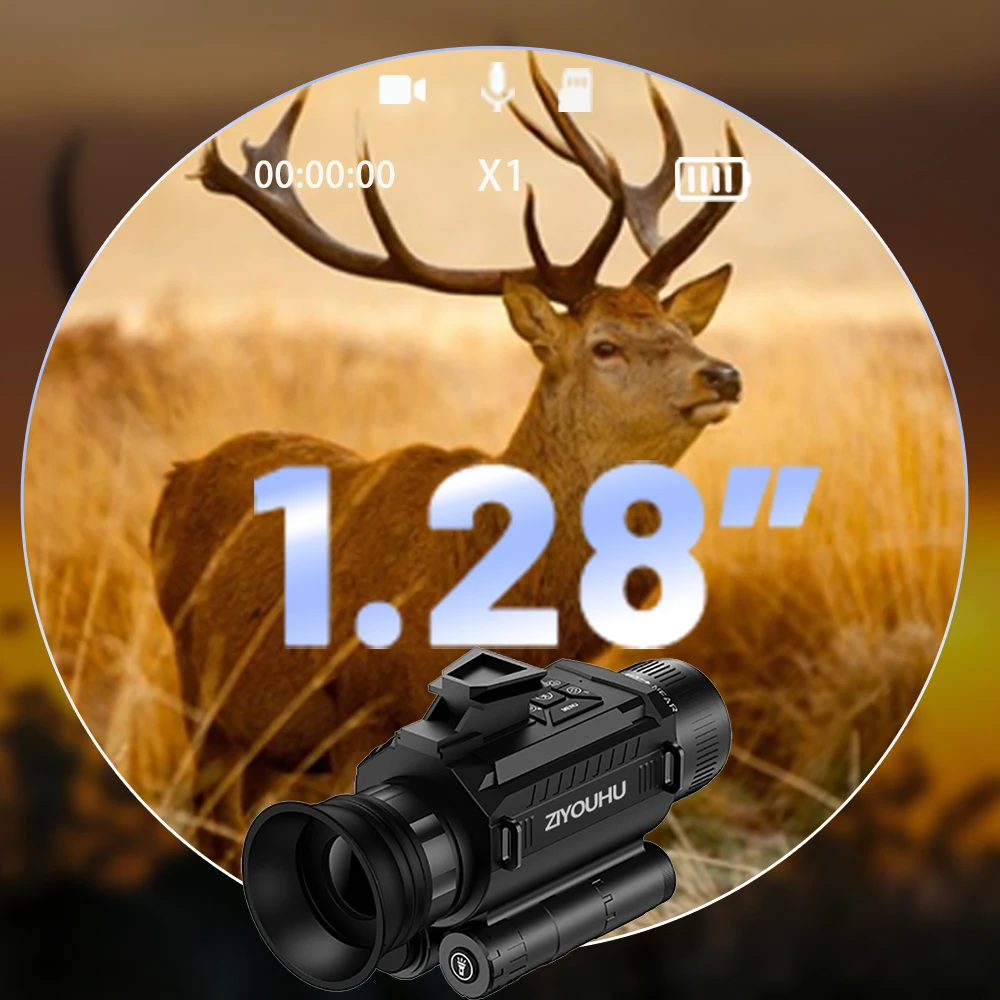 ZIYOUHU Z9005 1080P Head Mounted Night Vision Digital Monocular 600M Long Range Hunting with IR HD Video Camera