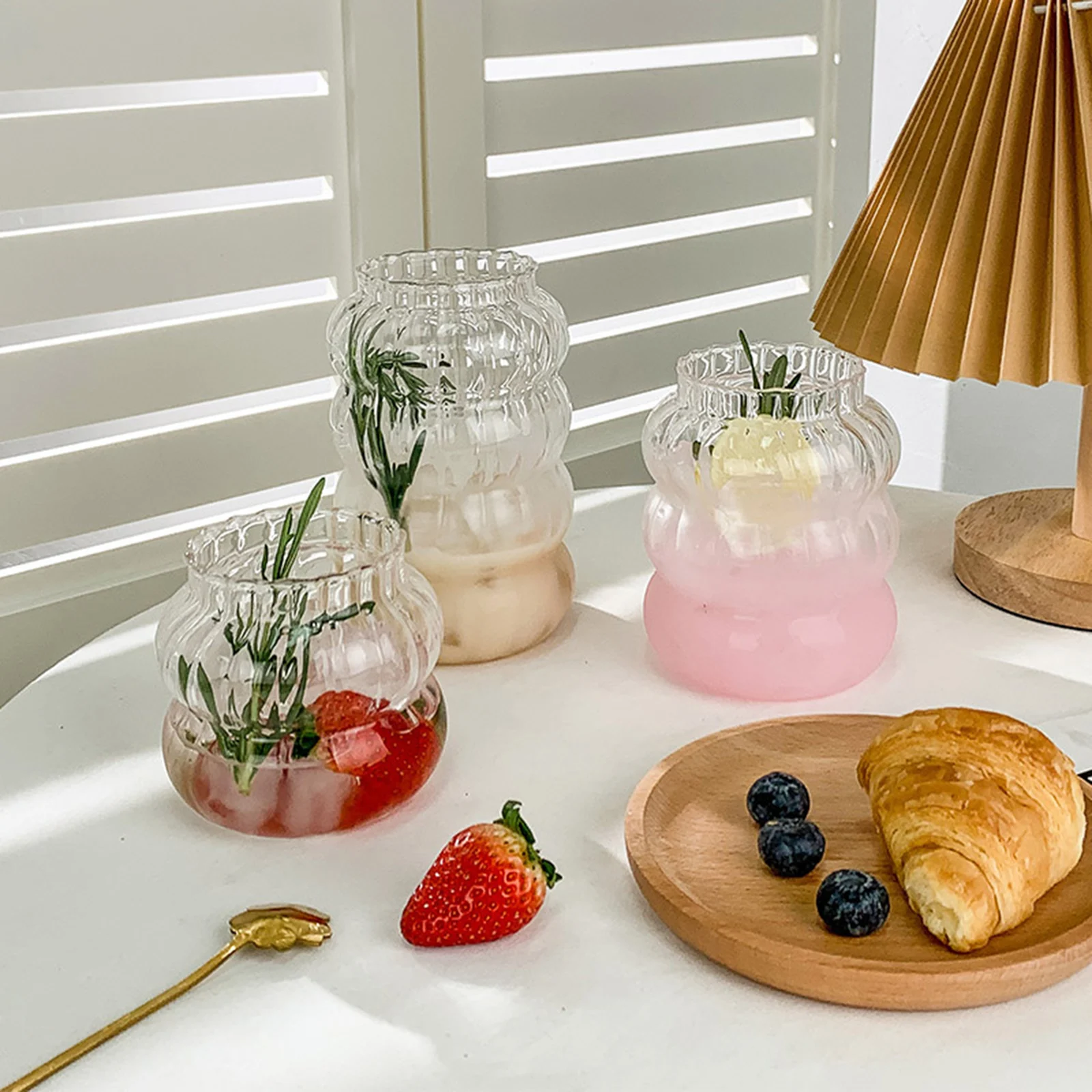 650ml Glass Cold Coffee Cup Retro Mug Transparent Water Tea Drinkware Milk Mugs Cup Tumblers Wine Glasses Cocktail Whisky