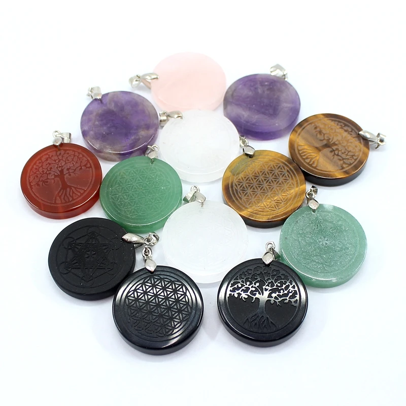 Set 2 Pezzi Bracciale E Collana In Pietra Lavica 7 Chakra, Con Agata, Cristallo, Occhio Di Tigre