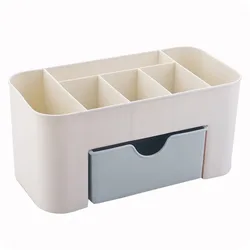 Nail Art Organizer: Multipurpose Storage Case for Cotton Pads and Tools (Blue)