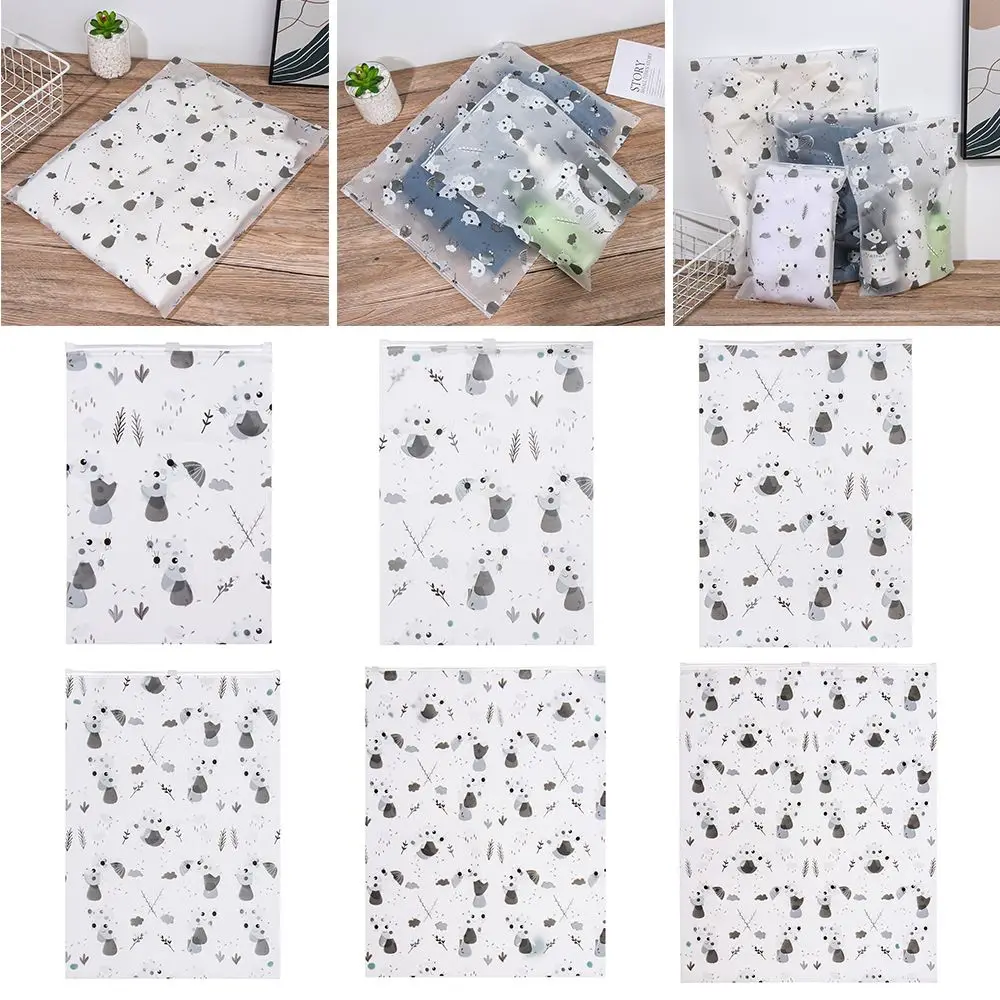 

Frosted Clothes Storage Bags Vacuum Bags for Shoes Makeup Underwear Zipper Lock Self Seal Wardrobe Storage Bags Organization
