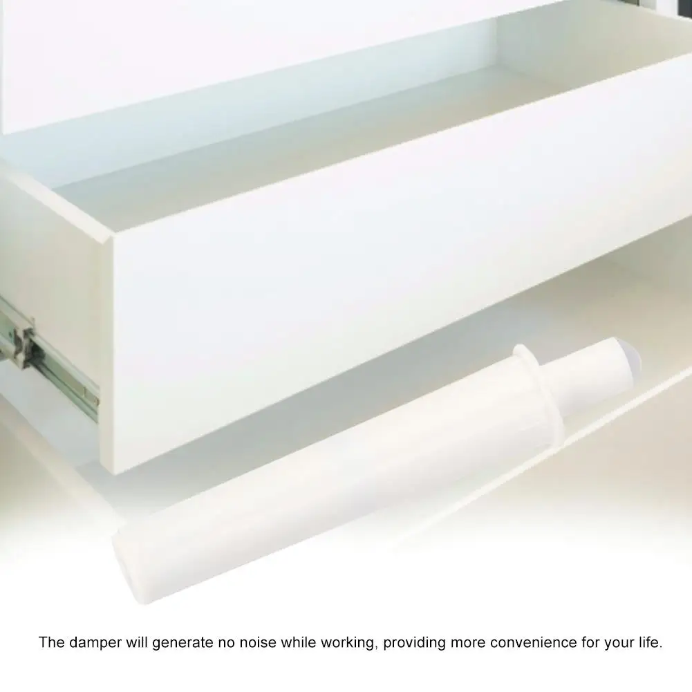 10PCS cupboard cabinet drawer closet door stopper quiet damper white