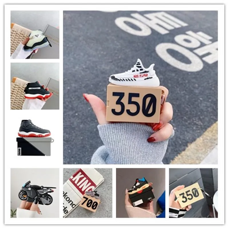 

Sneaker Sport Shoes Wireless Blutooth Earphone Cases For Apple Airpods 1 2 3 Pro Air pods Cover Ear Box Funda Coque Capa Case