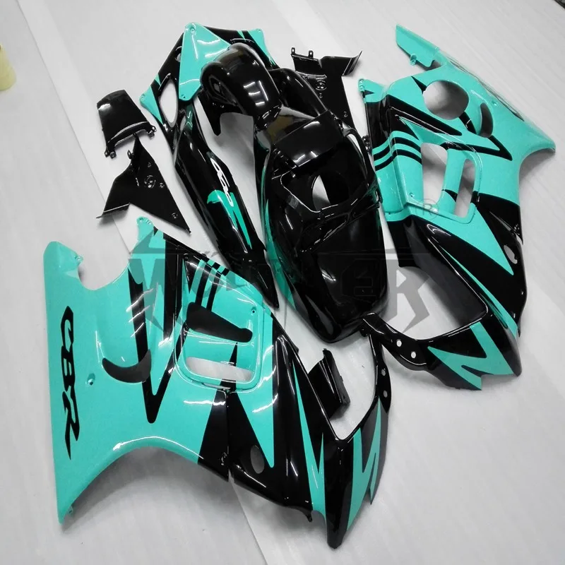 

injection Fairings kit for CBR600F3 1997-1998 light blue black CBR600 F3 95 96 bodywork kit motorcycle fairings