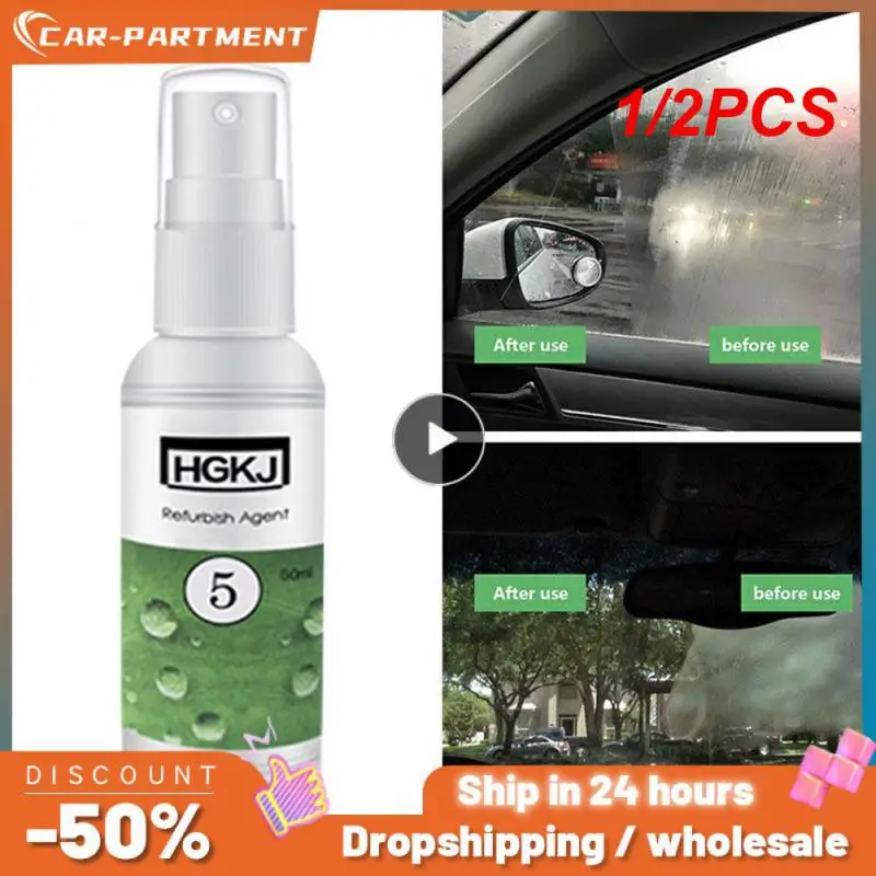 

1/2PCS Car Window Anti-fog Spray Rearview Mirror Anti-fogging Agent Windshield Helmet Lens Glasses Swimming Goggles Antifoggant