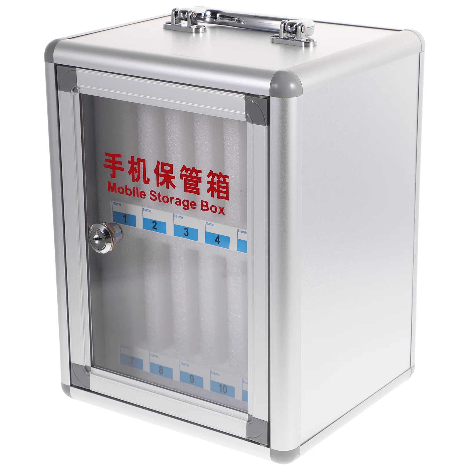 

Mobile Phone Safe Storage Cabinet Cell Pocket Chart Wall-mounted Holder Stand Aluminum Alloy for Classroom Staff